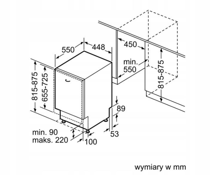Zmywarka do zabudowy Bosch SPV6ZMX23E