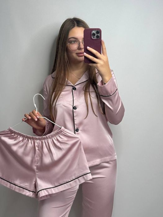 Жіноча піжама, Шовкова піжама , піжама на подарунок, Домашній костюм т