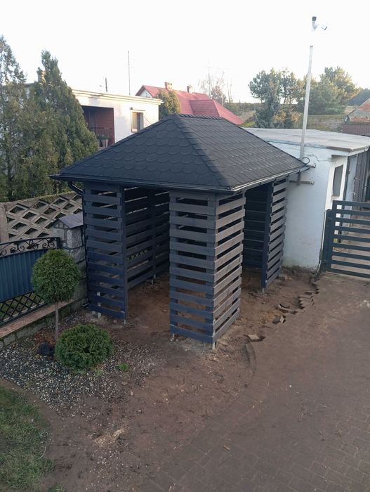 Altana taras weranda pergola wiata dach kopertowy