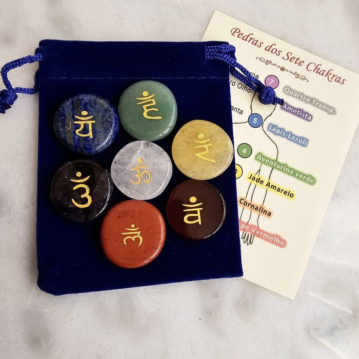 Kit 7 Pedras dos Chakras