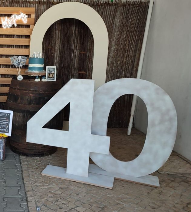 Número 40 - decoração festas