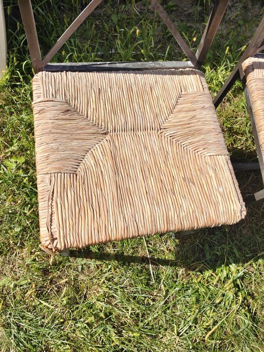 Krzesła metalowe 2 sztuki