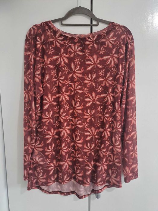 Bluzka bordowa siateczka
