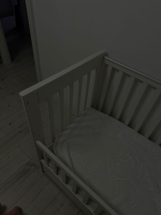 Łóżeczko dziecięce 120x60 z szufladą + Materac