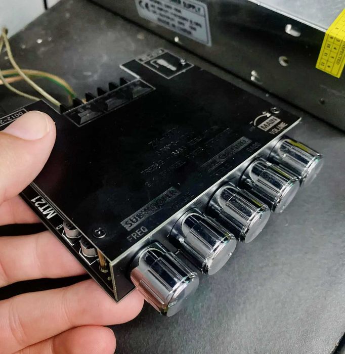 Geerad Усилитель звука 2.1 с активным НЧ фильтром для сабвуфера 200 Вт