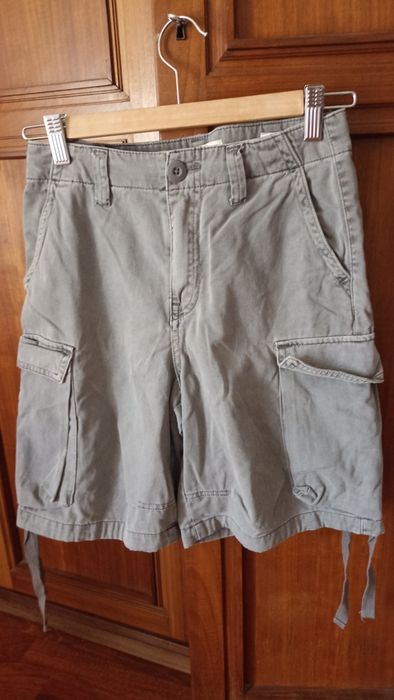 Calções cargo  Pull&Bear cinzentos 32