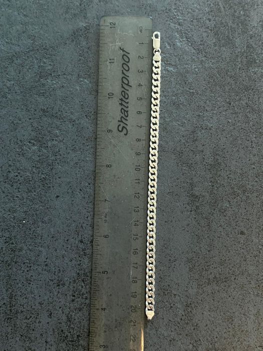 Masywna Srebrna Bransoletka 925 Pancerka - 16,69g | Solidny Splot