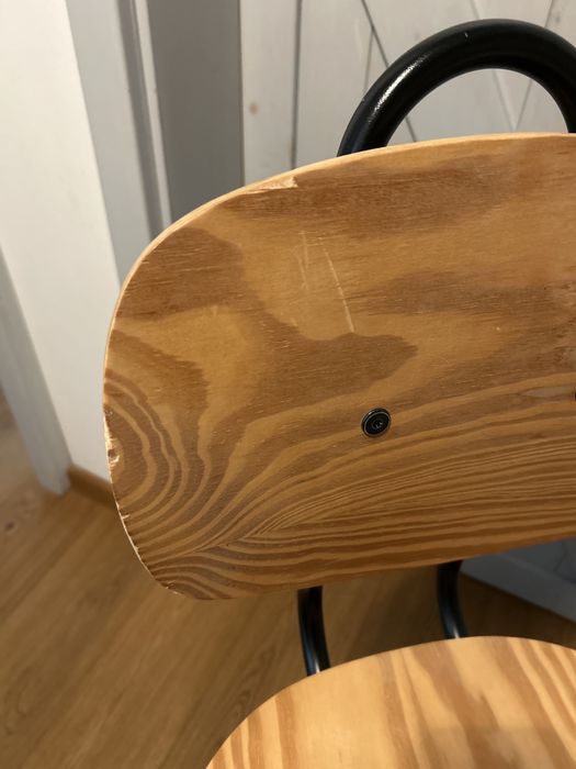 Ikea krzeslo obrotowe Kullaberg drewniane.