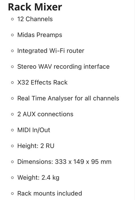 Mesa de mistura digital BEHRINGER Air XR 12