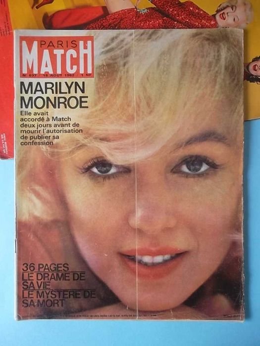 4 revistas antigas (1953 / 1962) com Marylin Monroe.