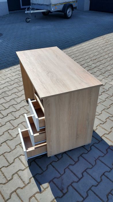 Biurko dąb sonoma z szufladami