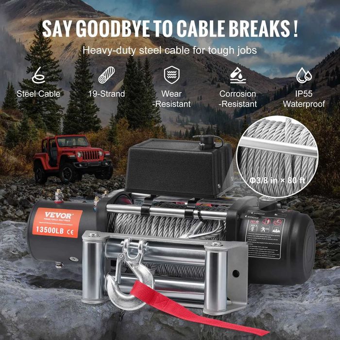 Guincho 6123kg jipe camião reboque homologado