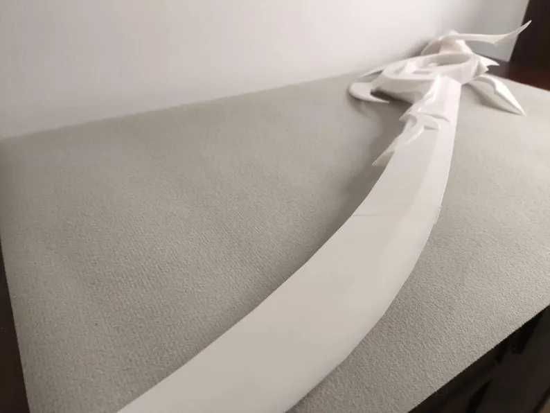 Genshin Impact Engulfing Lighting Raiden Shogun arma para cosplay/prop