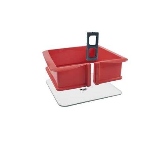 Forma desmontável Quadrada c/base vidro