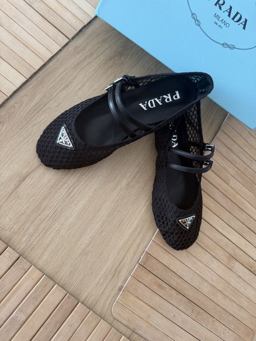 Balerinki Prada Espadryle Mokasyny