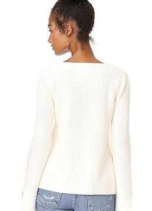 Светр жіночий білий розкльошені рукава minkpink джемпер оверсайз s