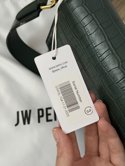 Сумка JW Pei Mini Flap Croc Зелена