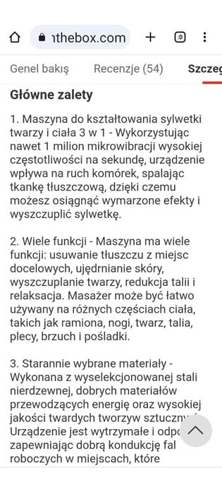 Urządzenie wyszczuplające.