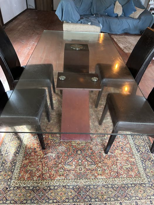 Mesa sala e 4 cadeiras