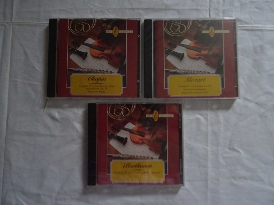 Coleção 50 CDs Música Clássica Beethoven Mozart Bach Chopin Vivalde Etc