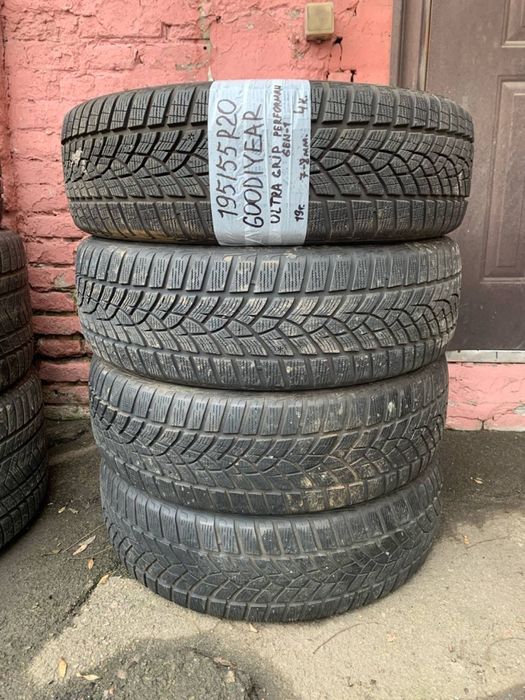 195 55 20 goodyear ultra grip зима 4 штуки протектор 95 и 90%