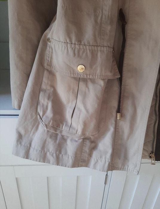 Parka Zara M/38 beżowa