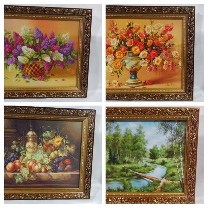 Картина репродукция 20х 25 см, рамка багет 3 см.