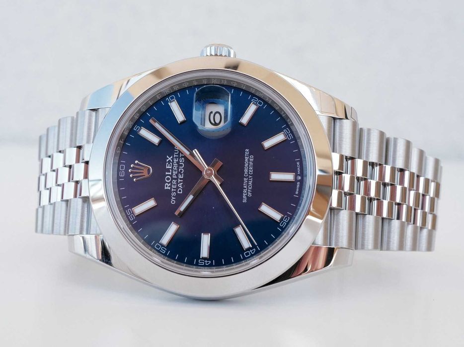 Rolex Datejust 41 Blue Dial Domed Bezel Jubilee Bracelet (2022)