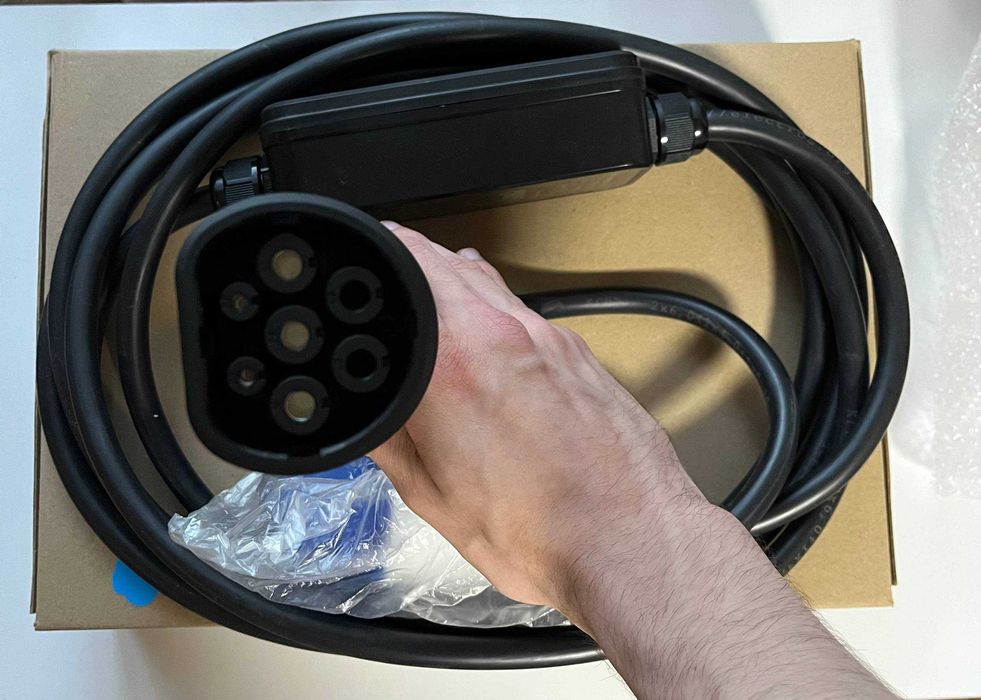 Оригінальна зарядка ElectroS Type 2 для електромобілів з європейським роз’ємом, 7,3 кВт, 32А, 3.5 кВт, 16А Wi-Fi, гарантія 3 роки