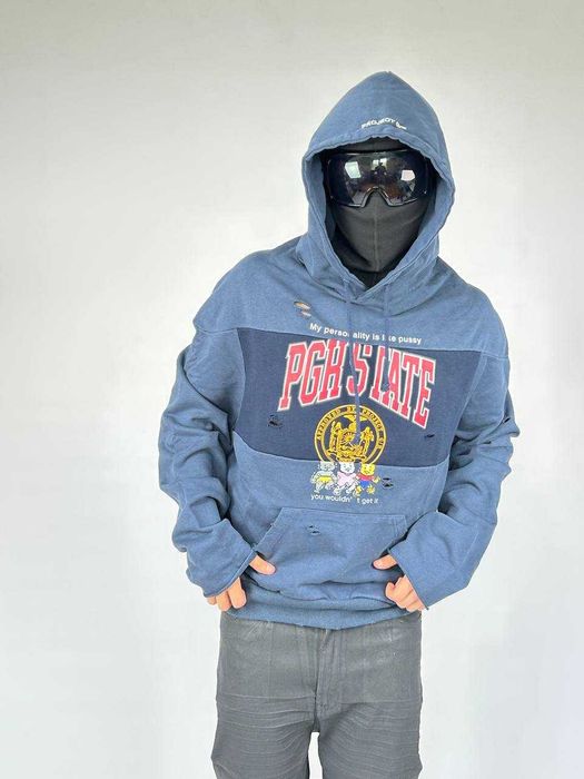 Project GR Grailz худі худи синяя кофта синя distressed opium y2k S M