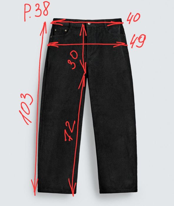 Нові стильні  вельветові штани Zara BALLOON, 38