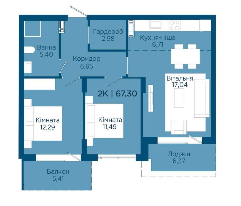 669 дол. /м2 за квартиру в районі Озера