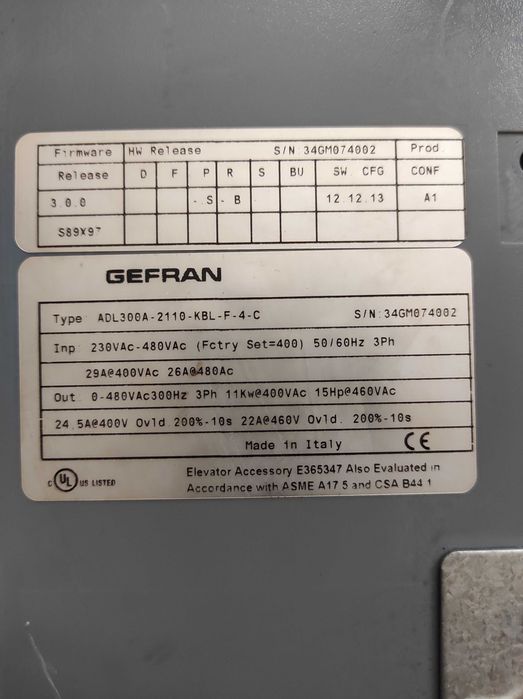 Ліфтові частотники,перетворювачі частоти,преобразователи частоты 7,5kw