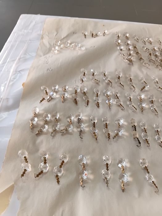 338 Cristais Antigos para candeeiros/Lustre (Pingentes Vintage)