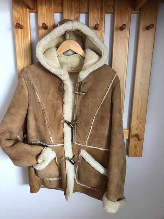 Norweski Mięciutki Stylowy kożuch kurtka kaptur zip firmy ALEKSANDER