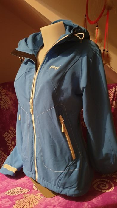 Bergans kurtka deszczoszczelna/wiatroszczelna damska S/M niebieska