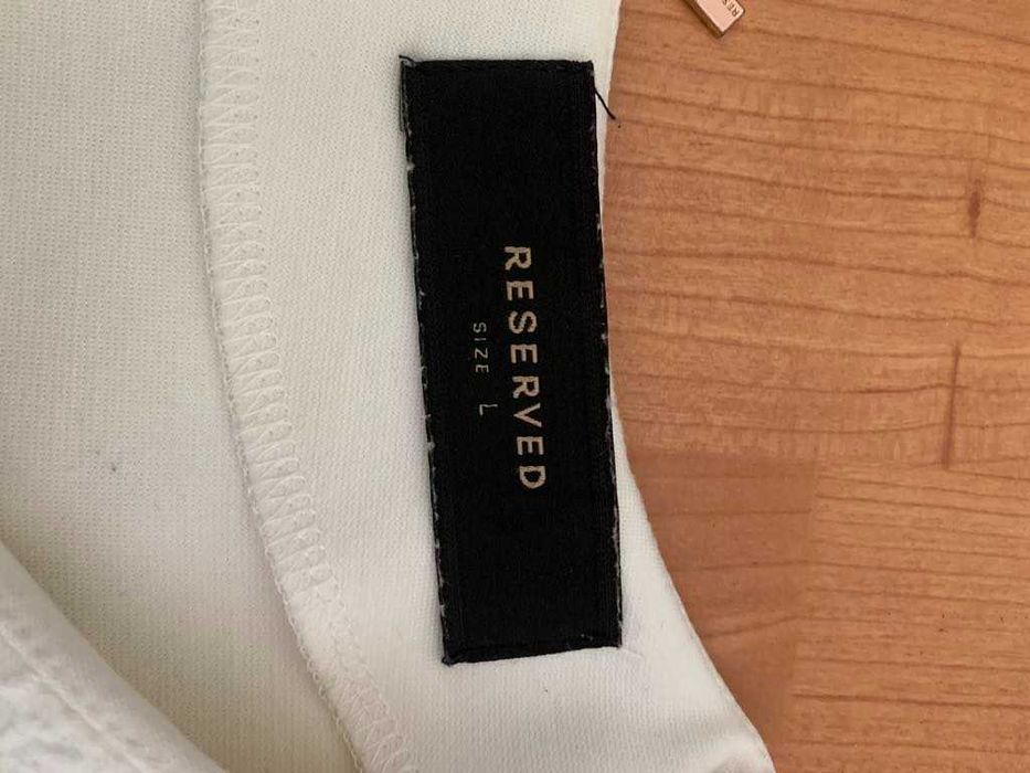 Sukienka kremowa Reserved rozmiar L