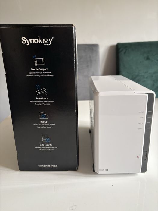 Synology DS215j – Domowa chmura, backup i multimedia | 6 TB WD RED NASware | Zadbany komplet