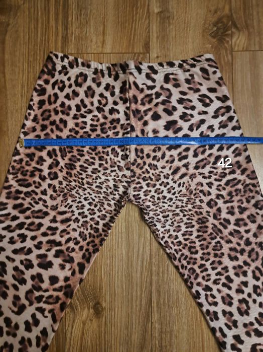Legginsy panterka brązowe