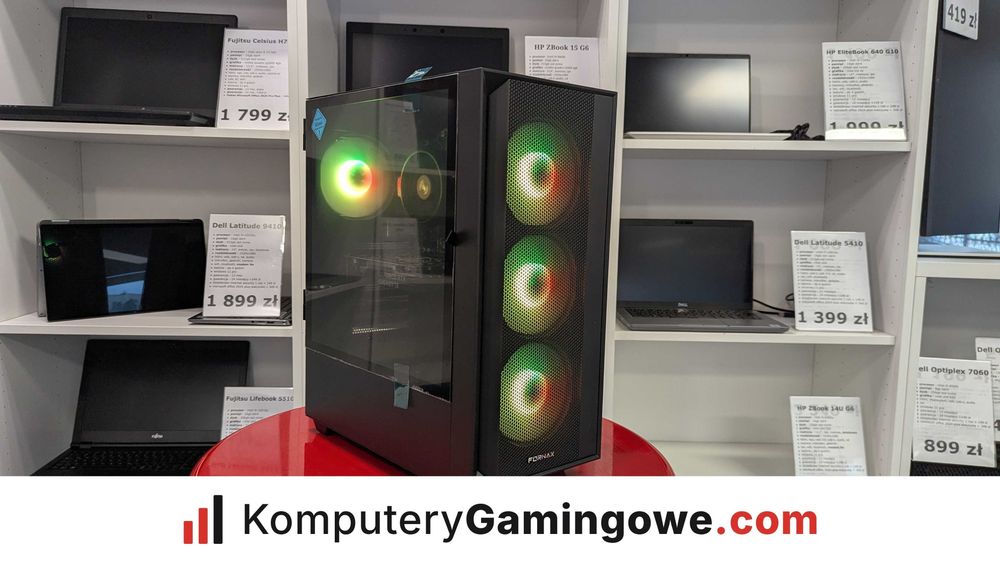 DOSTĘPNY OD RĘKI Komputer Gamingowy Ryzen 5 3600 16GB RAM 512GB SSD GEFORCE RTX 3050 Win 11 FV23% GW24MC KomputeryGamingowe.com