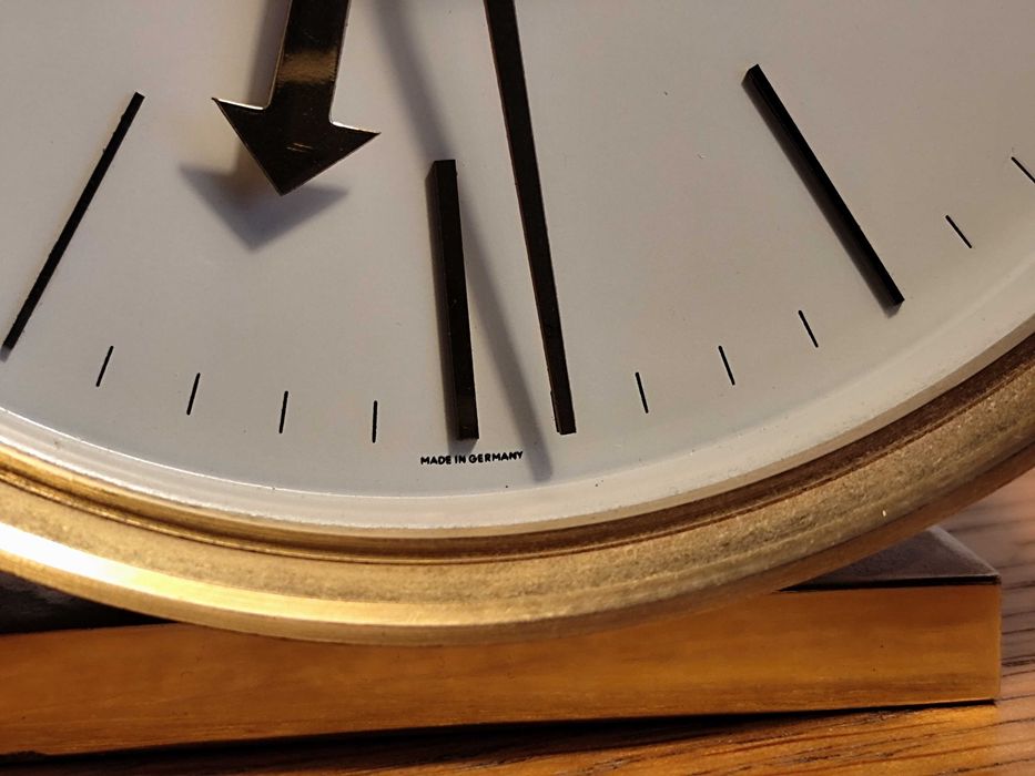 Zegar "biurkowy" mechaniczny Junghans, lata 60-te