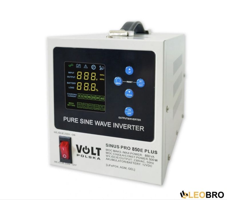 Гібридне ДБЖ/інвертор Volt Polska SINUS PRO 850 E PLUS 12/230V 500/850W