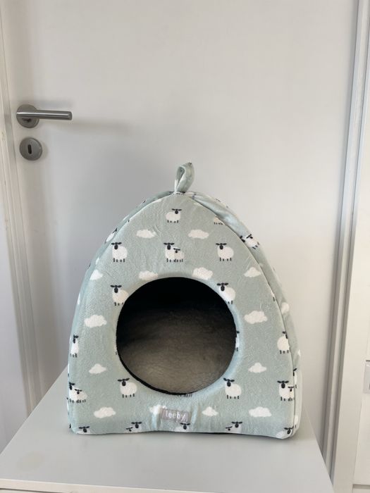 Ninho Leeby Igloo Novo Azul ovelhas para gato