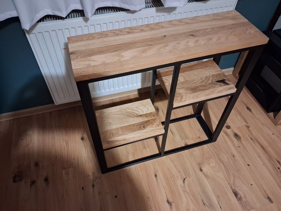 Konsola dębowa loft