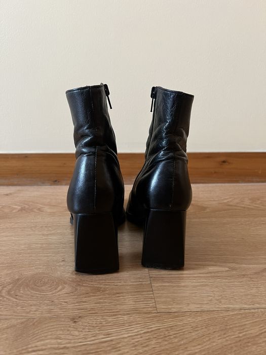 Botas em pele 36 pretas mulher