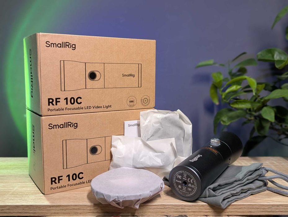 Нові • Професійний фотоліхтар SmallRig RF 10C LED з масками (4634)
