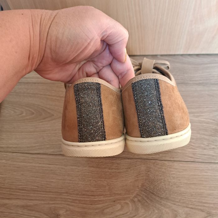 Мокасины кеды кроссовки кожаные полностью Lanvin p.40 (26 cm)