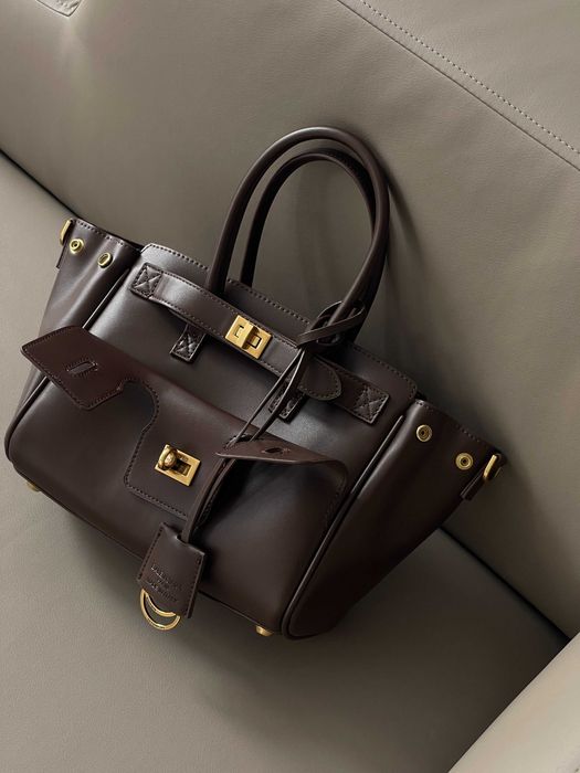 Женская сумка Balenciaga Bel Air черный - Premium шоколад