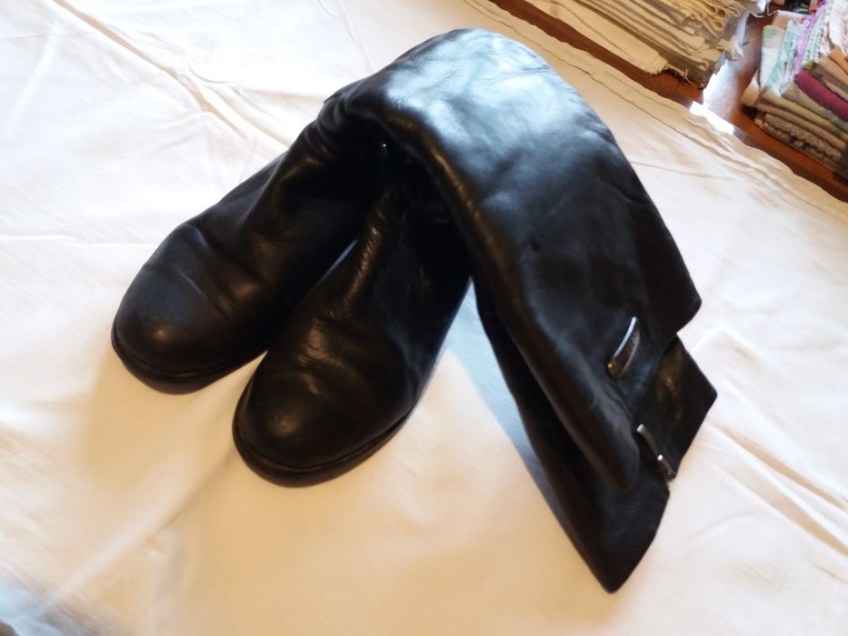 Сапоги женские Зима Кожа Цегейка