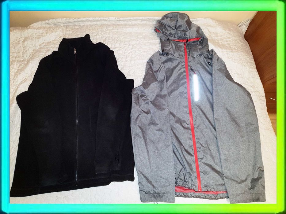 Crivit Kurtka Męska XL Na Każdą Pogodę 3w1 Stan BDB +Polar Przeciwdesz